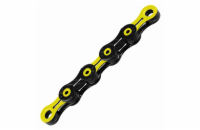 Řetěz KMC DLC 11 Super Light, 11 rychlostí, žluto/černý - 118 článků