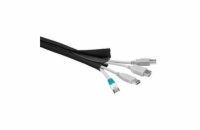 Goobay Pás na svazování kabelů, suchý zip, délka 1.80m a šířka 2-4cm, černá 4040849519192 Pás na svazování kabelů, suchý zip, délka 1,8m a šířka 2-4cm, černá barva