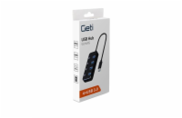 Geti USB rozbočovač 4x USB-A 3.0 GUH4AS se spínači
