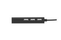 Natec rozbočovač Dragonfly, 3x USB 2.0 HUB + RJ45, černý