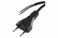 Kabel flexo 2 x 0,75mm, černá, 3m plochá, bal.  S19273