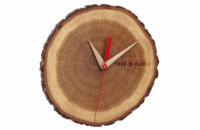 TFA 60.3046.08 - Nástěnné hodiny z dubového dřeva Tree-o-clock