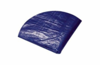 Plachta zakrývací kulatá, O 4,1 - 4,5 m, 120g/m2, modro - stříbrná