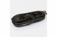 TRITON 10" rozvodný panel 4x230V DIN- 2m, černý