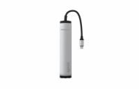 Epico 6v1 Slim Hub 8K s USB-C konektorem - stříbrná