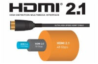 PremiumCord ULTRA HDMI 2.1 High Speed + Ethernet kabel 8K@60Hz,zlacené 10m