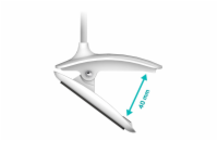 CONNECT IT CLIP stolní Led lampička s klipem, int. baterie, USB-C, BÍLÁ