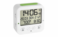 TFA digitální budík s hodinami řízenými DCF signálem 60.2528.02 BINGO - bílý