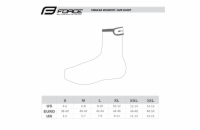 FORCE NEOPRENE BASIC návleky na tretry, černé vel.L