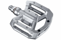 Pedály SHIMANO PD-GR500 bez zarážek a odrazek - stříbrné