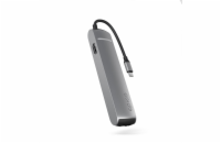 Epico 6v1 Slim Hub 8K s USB-C konektorem - šedá