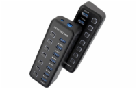 PremiumCord ku3hub7a 7-portový s vypínači portů