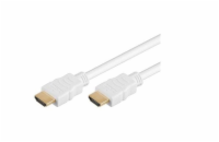 HDMI High Speed + Ethernet kabel bílý, zlacené konektory, 1,5m