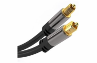 PremiumCord Kabel Toslink M/M, OD:6mm, Gold design 1m
