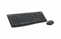 Logitech klávesnice s myší Wireless Silent Combo MK295, HUN, silent, grafitová
