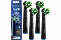 Oral-B EB 50-4 PRO Cross Action Black Náhradní hlavice, 4 ks