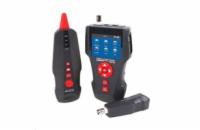 LAN Cable Tester TLCD80 s LCD, koax, Cat3/Cat5E/Cat6, UTP/STP, USB, PoE, ping, sonda, protismyčka
