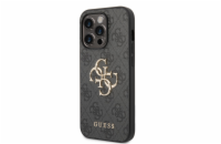 Guess PU 4G Metal Logo Zadní Kryt pro iPhone 15 Pro Šedý Prémiový kryt, který nejen že váš telefon perfektně ochrání, ale také svým povedeným designem a použitými prvotřídními materiály bude jako špe