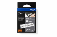 BROTHER TZE-SE4 PLOMBOVACÍ PÁSKA BÍLÁ/ČERNÁ 18MM BROTHER TZESE4 - kazeta TZ šířky 18mm, laminovaná TZE-SE4, bílá plombovací páska
