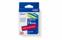 Brother - TZe-435, červená / bílá (12mm, laminovaná)