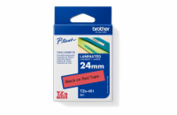 BROTHER TZE451 - kazeta TZ šířky 24mm, laminovaná TZE-451, červená/černé písmo
