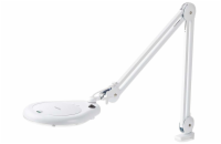 NEDIS zvětšovací stolní LED lampa/ čočka 3 dioptrie/ spotřeba 9 W/ teplota 6500 K/ světelný tok 720 lm/ bílá