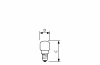 Žárovka PHILIPS do trouby 300°C 26W E14 T25