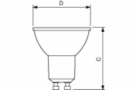 LED žárovka Philips, GU10, 2,7W, 4000K, úhel 36°