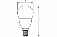 Philips žárovka LED 7W-60 E14 4000K kapka CorePro LED žárovka Philips E14 7W/60W 4000K 230V P48 FR