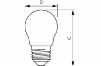 Philips LED žárovka CorePro 4,3W-40 E27 470lm 2700K LED žárovka Philips FILAMENT Classic E27 4,3W 2700K 230V P45 CL P347328