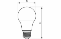 LED žárovka Philips E27 8W/60W 2700K 230V A60  P168978