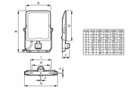 PHILIPS LED reflektor + pohyb.čidlo infra 20W plochý 2400lm, 3000/4000/6500K  P736160