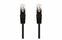 C-Tech CB-PP5-025BK patch, Cat5e, UTP, 0,25m, černý C-TECH kabel patchcord Cat5e, UTP, černá, 0,25m