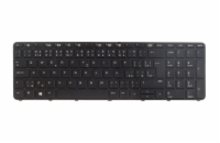 DeTech Klávesnice pro notebook HP 470 G3/650 G3, CZ 