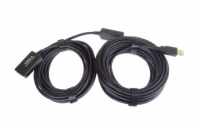PremiumCord KU2REP20 USB 2.0 repeater a prodlužovací kabel A/M-A/F 20m