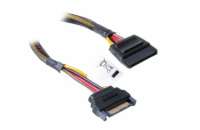 AKASA kabel SATA prodlužka napájení, 30cm