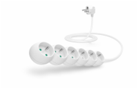CONNECT IT prodlužovací kabel 230 V, 6 zásuvek, 2 m, bez vypínače (bílý)