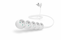 CONNECT IT prodlužovací kabel 230 V, 5 zásuvek, 2 m, bez vypínače (bílý)