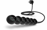 Connect IT prodlužovací kabel 230 V, 6 zásuvek, 2m, bez vypínače (černý)
