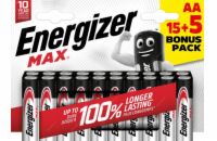 Energizer MAX - Tužka AA/15+5 zdarma