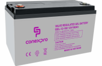 Conexpro baterie gelová, 12V, 100Ah, životnost 10-12 let, M8, Deep cycle