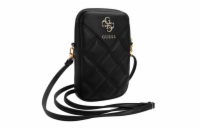 Guess PU Quilted 4G Metal Logo Wallet Phone Bag Zipper Black Guess PU Quilted 4G Metal Logo Phone bag se zipem je perfektní taška přes rameno.