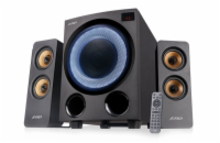 FENDA F&D repro F770X/ 2.1/ 76W/ černé s RGB/ BT5.0/ FM rádio/ USB přehrávání/ optický vstup/ dálkové ovládání