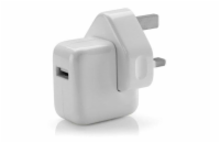 Apple 12W USB originální napájecí adaptér - UK Napájecí adaptér pro telefony iPhone a tablety iPad, USB výstup, UK koncovka, kabel není součástí balení
