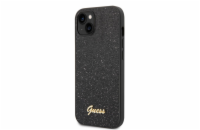 Guess PC/TPU Glitter Flakes Metal Logo Zadní Kryt pro iPhone 14 Black Guess Glitter Flakes Metal Logo prémiový kryt, který je speciální použitým materiálem, uvnitř kterého jsou třpytivé glittery. Pou