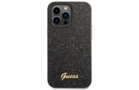 Guess PC/TPU Glitter Flakes Metal Logo Zadní Kryt pro iPhone 14 Pro Black Guess prémiový ochranný kryt telefonu s motivem Guess, který nejen že váš telefon perfektně ochrání, ale také svým povedeným 