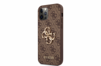Guess PU 4G Metal Logo Zadní Kryt pro iPhone 12/12 Pro Brown Guess prémiový ochranný kryt telefonu vyrobený z kombinace kvalitních a odolných materiálů, které perfektně chrání Váš telefon.