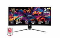 MSI MPG/341CQPX/34,2"/QD-OLED/wQHD/240Hz/0,03ms/Černá/3R