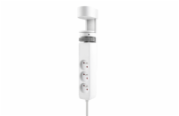 Solight 3z + USB A+C přenosné stolní zásuvky, 2m, bílá, USB rychlonabíječka 20W PD - PP105C-PD20