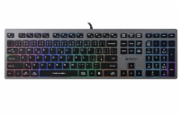 A4Tech FX60, (barevné podsvícení), šedá, CZ/SK